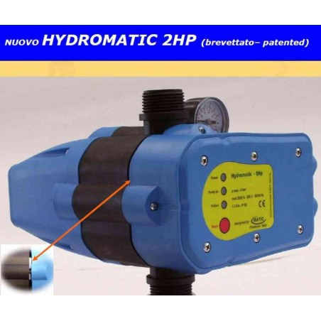 Presscontrol Hydromatic 2 HP con manometro brevetto italiano Matic